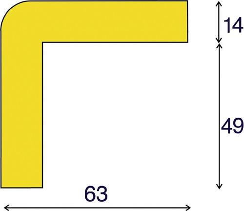 Eckschutz gelb-schwarz 1000mm PUR-Schaum Typ H+ || VE = 1 ST