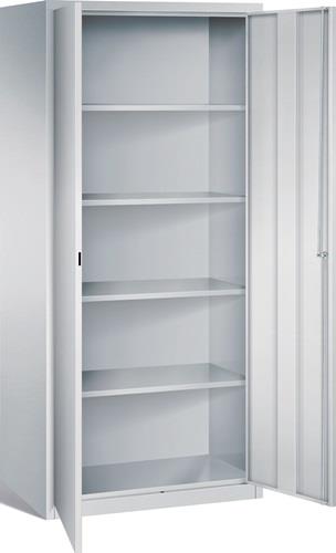 Akten- u.Lagerschrank H1800xB800xT500mm lichtgrau 4 BD Schubl.m.Sockel ORGAMI || VE = 1 ST