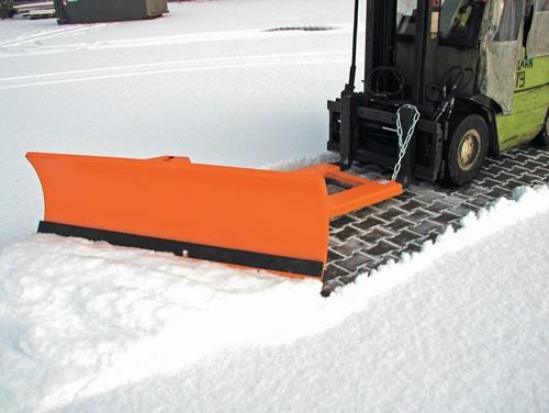 Schneeschieber f.Gabelstapler Kehr-B.2400mm 2-fach verstellb.gelborange BAUER || VE = 1 ST