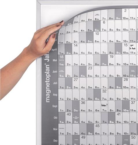 Jahresplaner Trägertafel o.Folie B865xH620mm MAGNETOPLAN || VE = 1 ST