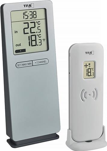 Funkthermometer LOGOneo in.b.+50GradC/auß.-40GradC b.+60GradC H155xB64xT46mm Ku. || VE = 1 ST