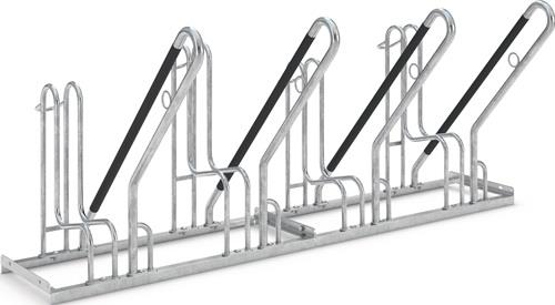 Fahrrad-Ständer-Reihenanlage 4700 XBF 1-s.90Grad verz.Anz.Radstände 4 z.Schr.WSM || VE = 1 ST