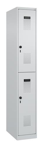 Garderobenschrank Evolo PLUS Bodengleiter 1200mm Farbwahl/Farbwahl 8 Abt.C+P || VE = 1 ST