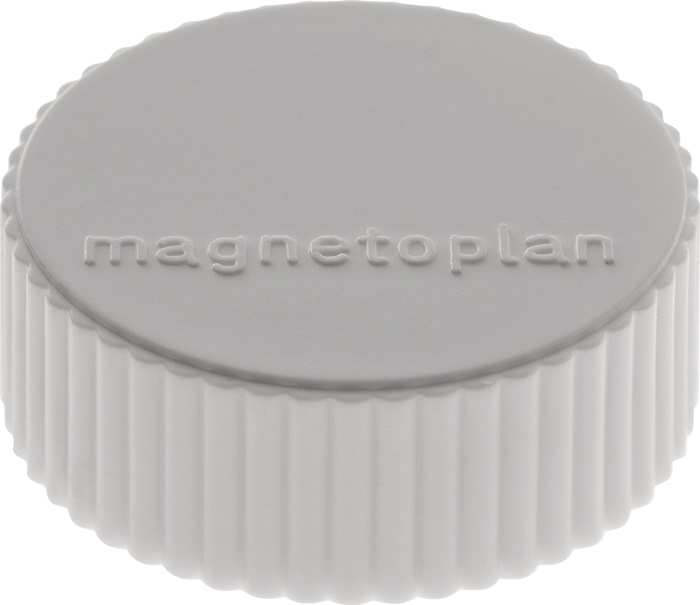 Magnet Super D.34mm grau MAGNETOPLAN - Inhalt 10 Stück