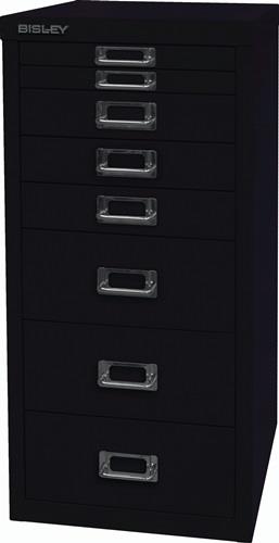 Schubladenschrank MultiDrawer™ H590xB279xT380mm schwarz 8 Schubl.BISLEY || VE = 1 ST