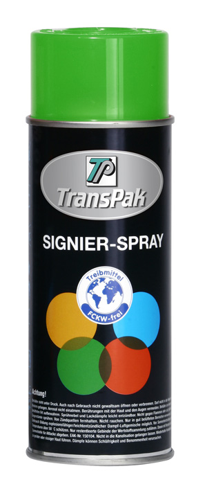 Signierspray, grün, Inhalt  400ml, RAL 6024 / Inhalt à VE = 2