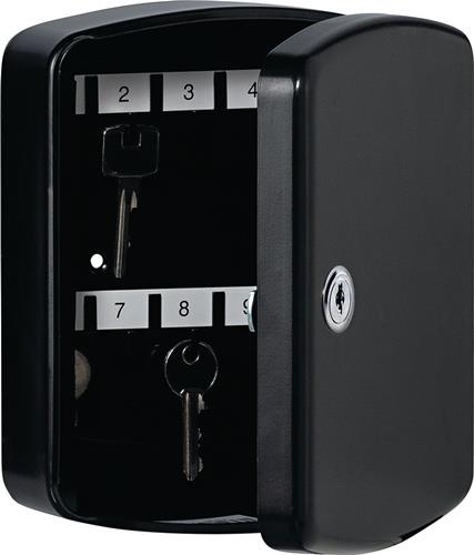 Schlüsselbox Key Box H202xB157xT75mm schwarz Stahlbl.Anz.Hak.15 BURG-WÄCHTER || VE = 1 ST