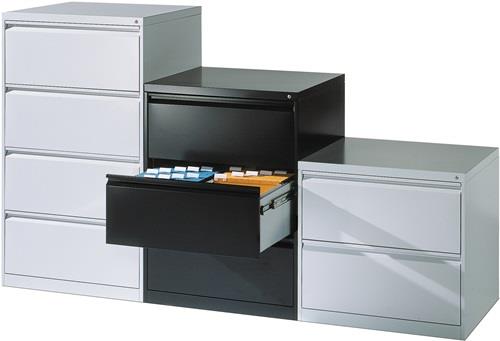 Hängeregistraturschrank H1045xB787xT590mm 2-bahnig lichtgrau 3 Schubl. || VE = 1 ST