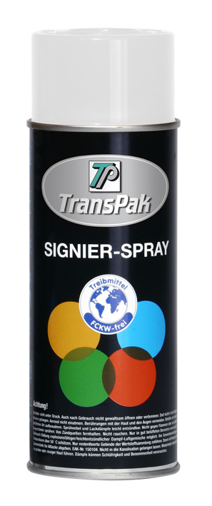 Signierspray, weiß, Inhalt  400ml, RAL 9016 / Inhalt à VE = 2