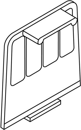 Fachunterteilungen Breiten-Fachteiler f.Flachablageschrank 10St./Beutel C+P || VE = 1 BT