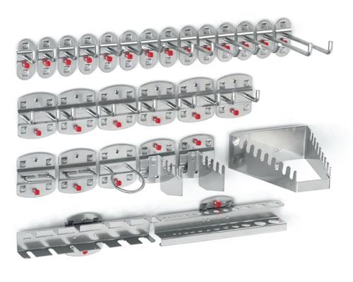 Werkzg.h.28-tlg.14 Haken/6 Doppelhaken/8 div.Hal.RASTERPLAN || VE = 1 ST