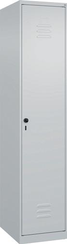 Garderobenschrank Classic-Plus H1850xB400xT500mm lichtgrau 1 Abt.C+P || VE = 1 ST