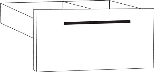 Schubladeneinsatz M-ove B.760mm 1 OH weiß 2 St./Karton || VE = 1 ST