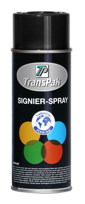 Signierspray, schwarz, Inhalt  400ml, RAL 9017 / Inhalt à VE = 2