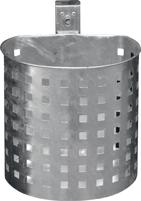 Abfallbehälter H340xØ325/230mm 20l verz.gel.