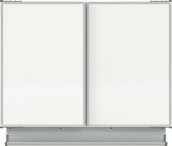 Multi-Flächentafel B2000xH1000mm Emaille weiß magn.m.5 Tafelflächen