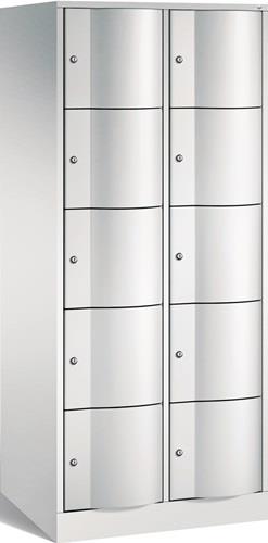 Fächerschrank Stahlbl.lichtgrau/lichtgrau H1950xB770xT640mm 2x5 Abt. || VE = 1 ST