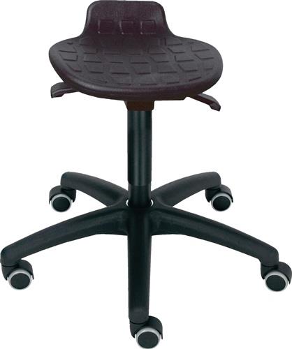 Drehhocker Rl.PU-Schaum schwarz Sitz-H.450-640mm LOTZ || VE = 1 ST