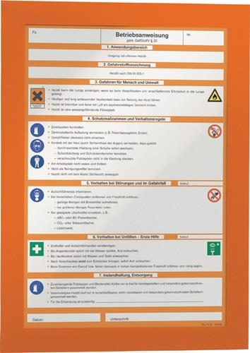 Magnetrahmen DIN A4 orange selbstklebende Rückenfolie 2 St./VE DURABLE || VE = 1 KT