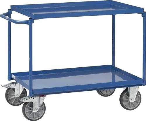 Tischwagen 4820 2 Stahlbl.L850xB500mm 2 Wannen,500x850mm brillantblau FETRA || VE = 1 ST