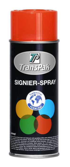 Signierspray, leuchtrot, Inhalt 400ml, RAL 3024 / Inhalt à VE = 2