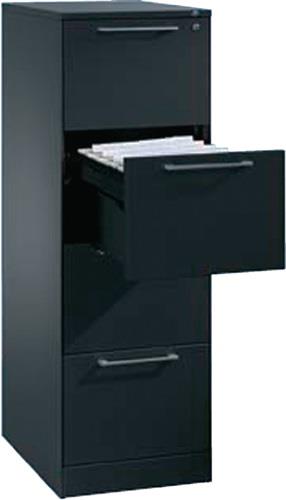 Hängeregistraturschrank schwarzgrau/schwarzgrau H1298xB440xT600mm Trgf.50kg C+P || VE = 1 ST