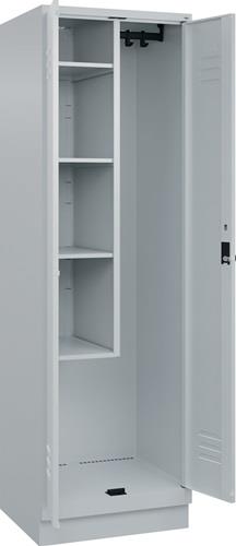 Putzmittelschrank Classic PLUS H1950xB600xT500mm m.Sockel lichtgrau C+P || VE = 1 ST